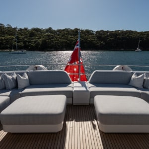 Belle Charters Upper Deck Sun Lounges