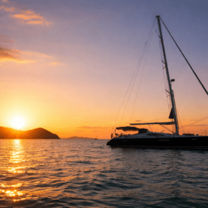 Brilliant Sunset Over Milady